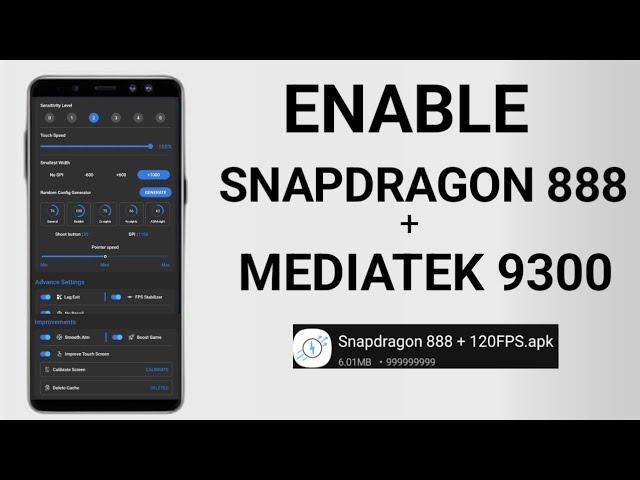 Enable Snapdragon 888 120FPS Performance | Max FPS Fix Lag - No Root