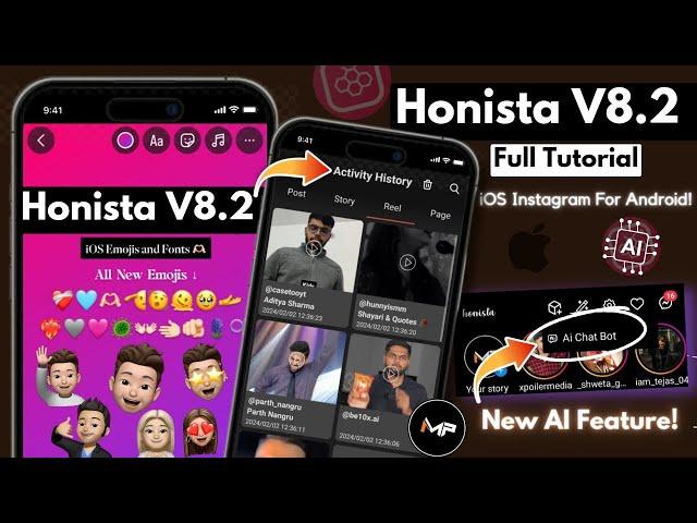 Honista V8.2 With AI Features iOS Instagram | Honista V8.2 Apk