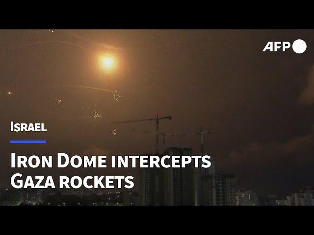 Israel's Iron Dome intercepts rockets fired from Gaza | AFP