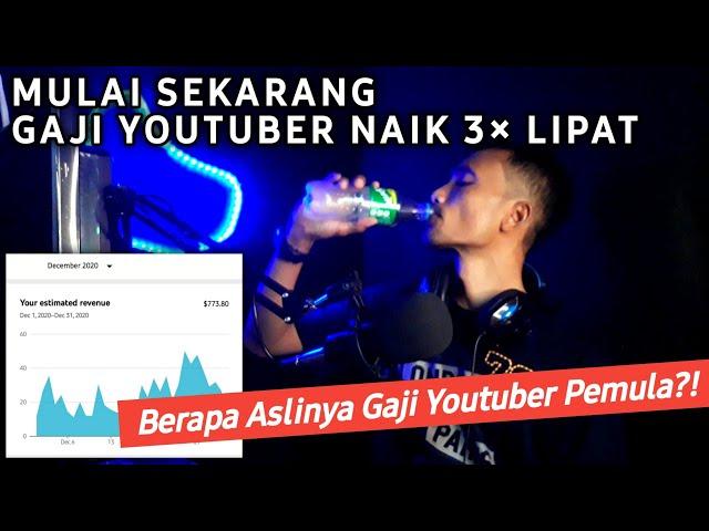 BERAPA GAJI YOUTUBER PEMULA SETELAH MONETISASI PERTAMA KALI BELUM 1 TAHUN