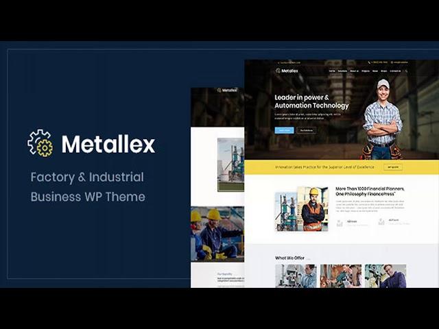 Metallex - Industrial And Engineering WordPress Theme | Themeforest Website Templates and Themes