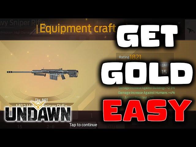 GET GOLD EVERYTIME WHEN CRAFTING! - Undawn