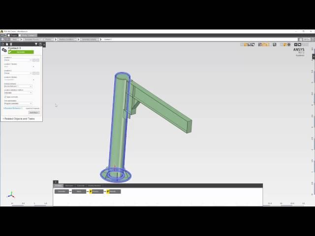 ANSYS Integrated Multiphysics (AIM): Analysis of a Jib Crane - Part 3 (FEA Analysis)