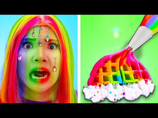 6 COOL RAINBOW CRAFTS AND LIFE HACKS | BEST BEAUTY AND GIRLY LIFE HACKS BY CRAFTY HACKS