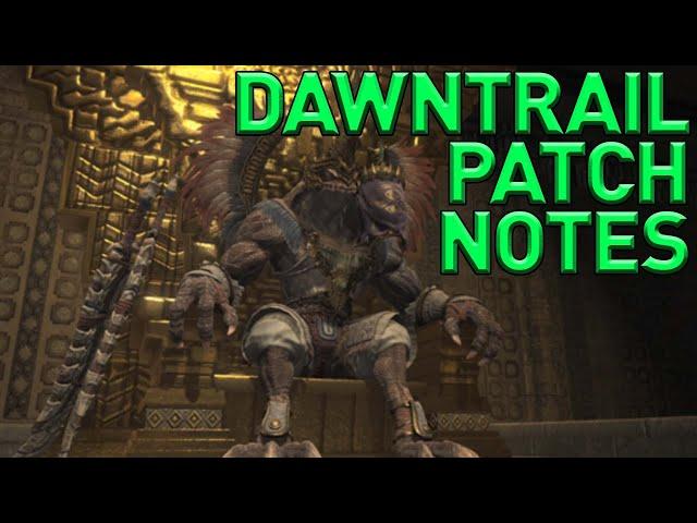 FFXIV Dawntrail PATCH NOTES Overview & Thoughts