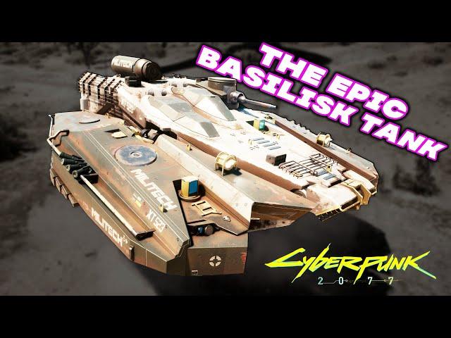 Cyberpunk 2077 - Militech Basilisk How to Get! Rare Tank | NEW! Review | Queen of the Highway Guide