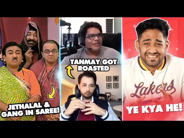 Jethalal in Saree & Tanmay bhat got roasted!