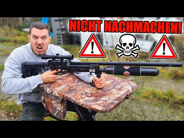 Was passiert, wenn ich 5 SCHUSS auf EINMAL ins NEUE 156 JOULE STARKE SNIPER LUFTGEWEHR LADE?