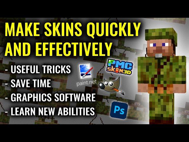 Make Skins Quickly and Effectively | Minecraft Skin-making Tutorial #Skintorials