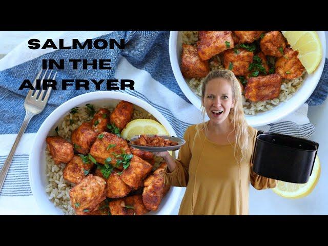 My new favorite way to eat SALMON..in the AIR FRYER!