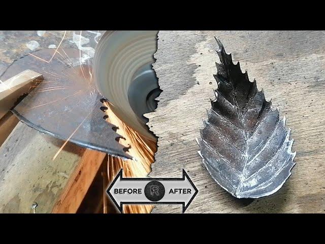 A simple technique for making metal leaves