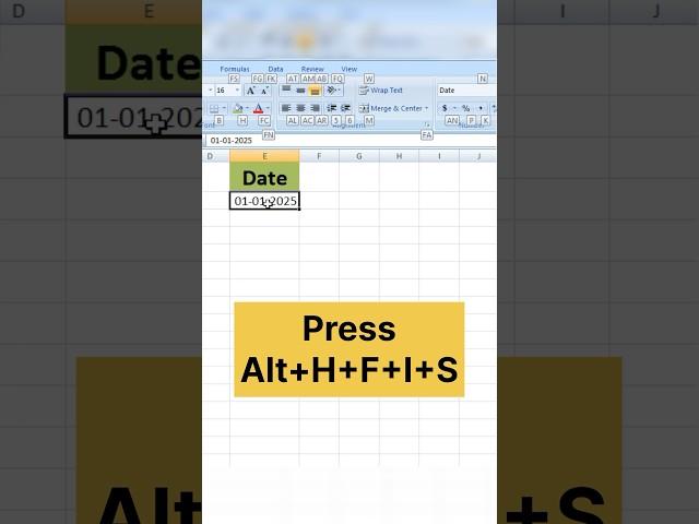 How to Enter Dates Quickly in Excel #exceltips #exceltricks #msoffice #exceltutorial