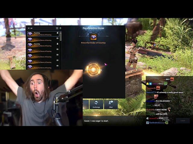 INSANE LUCK! Asmongold gets his Best Ability Stone in Lost Ark