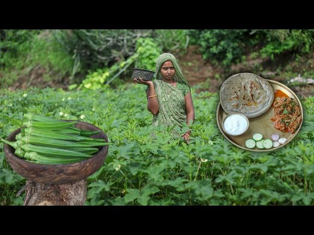 Bhindi Masala | Village Style Traditional CooKing | Village Kitchen Routine | Okra Masala