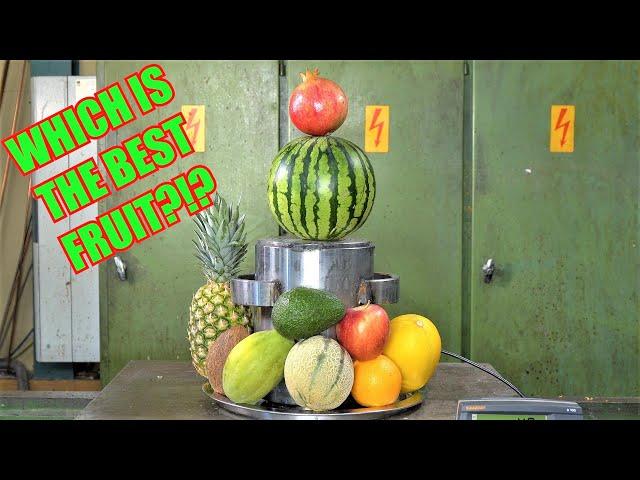 Crushing Fruits with Hydraulic Press Satisfying Compilation VOL1