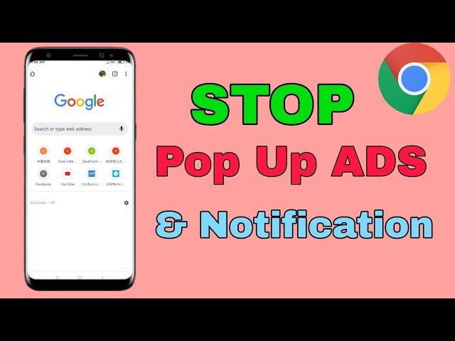 How To Disable/Remove Notifications from Google Chrome (Android) |  Block website notifications