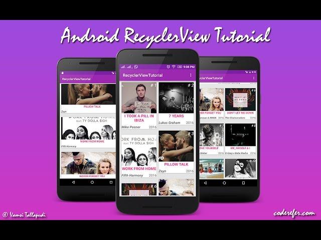 Android Recyclerview Tutorial Example Demo