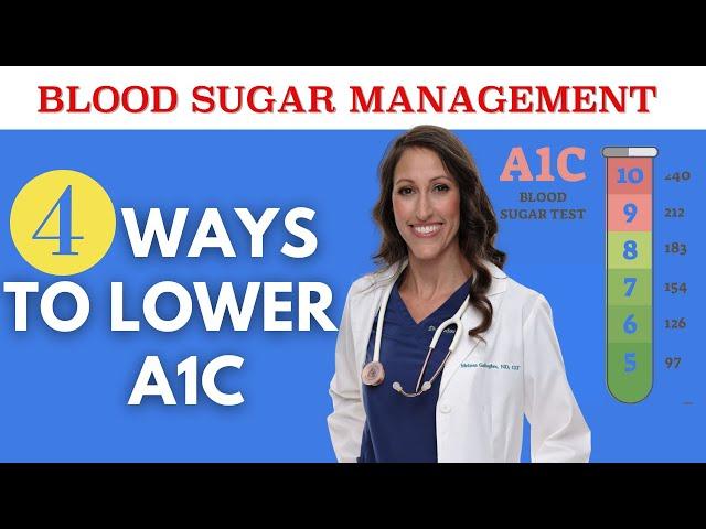 How to Lower A1C Levels Naturally in 4 EASY Ways | Manage Diabetes Naturally