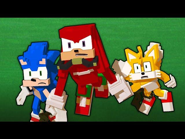 Knuckles saves Sonic and Tails - Best Ending - Minecraft Animation - Animated