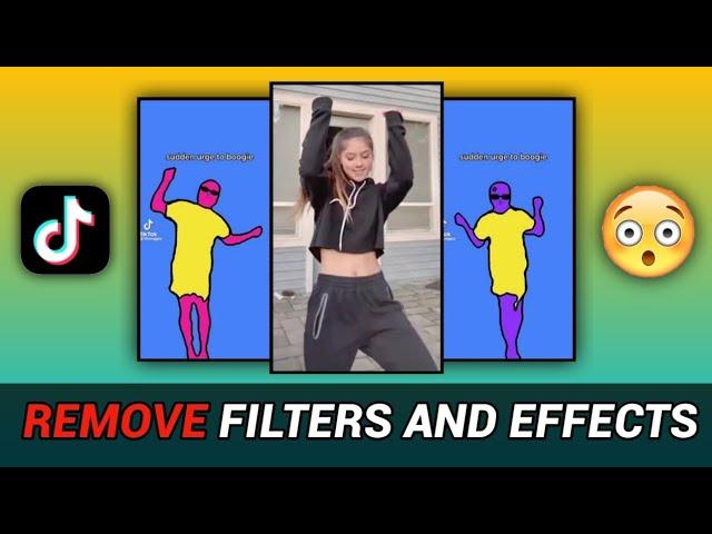 How to remove Tiktok filter from a video || How To Remove Rotoscope Filter in Tiktok || Tech Process