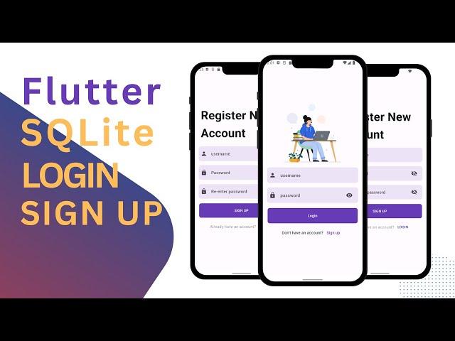 Flutter SQLite Login & Sign Up [2023] | SQLite Database