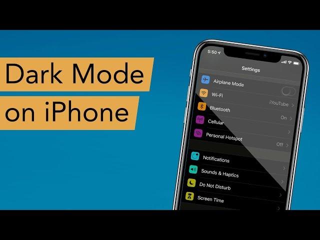 Enable Dark Mode on iPhone Running iOS 12