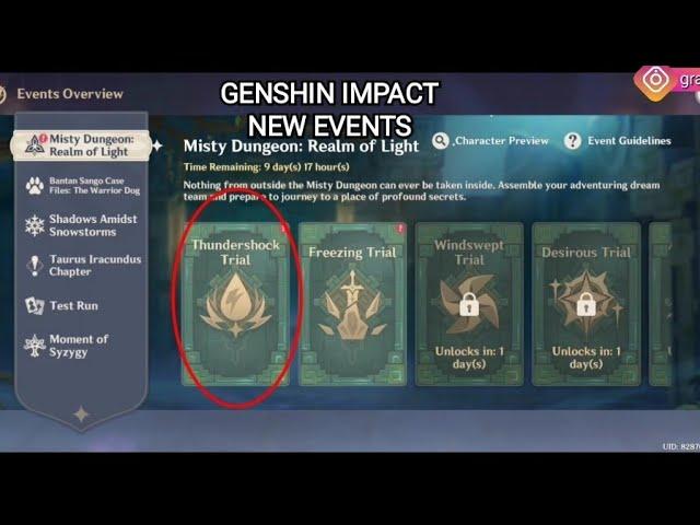 Genshin Impact - Misty Dungeon Realm Of Light Event: Thundershock Trial, Gameplay walkthrough