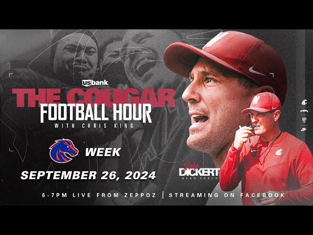 WSU Football: The Cougar Football Hour with Jake Dickert | Boise State Week | 9/26/24