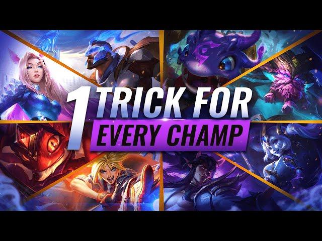 1 INSANE TRICK FOR EVERY CHAMPION in League of Legends - Season 11