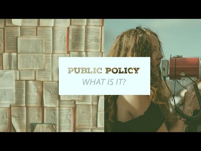 WHAT IS PUBLIC POLICY IN SIMPLE TERMS