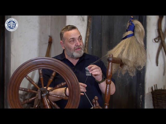 Learn how to spin yarn with a master spinner at the wheel