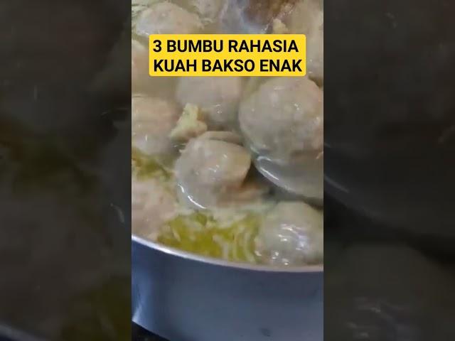 RESEP KUAH BAKSO ENAK DAN GURIH ##resepkuahbakso #kuahbakso #kuahbaksoenak #lastriasitungkir #short