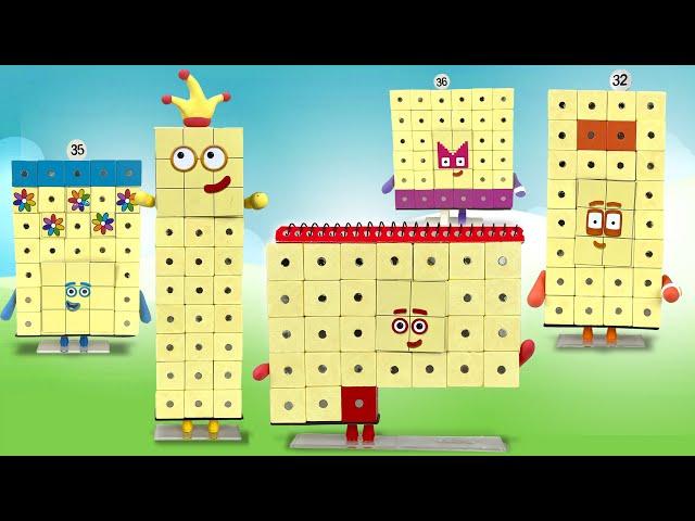 DIY Numberblocks Toys 30s - Magnetic Cubes Poseable Figures || Keiths Toy Box