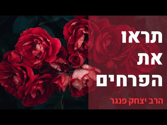 הרב פנגר-תראו את הפרחים