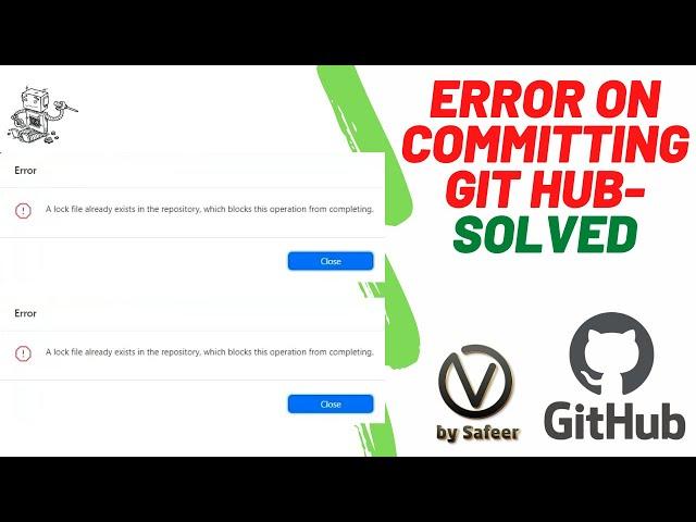 A lock file already exists in the repository, which blocks this operation from completing -  Solved