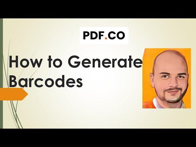 PDF.co Web API - Barcode Generation API - Extensive Guide to Generate Bar Codes