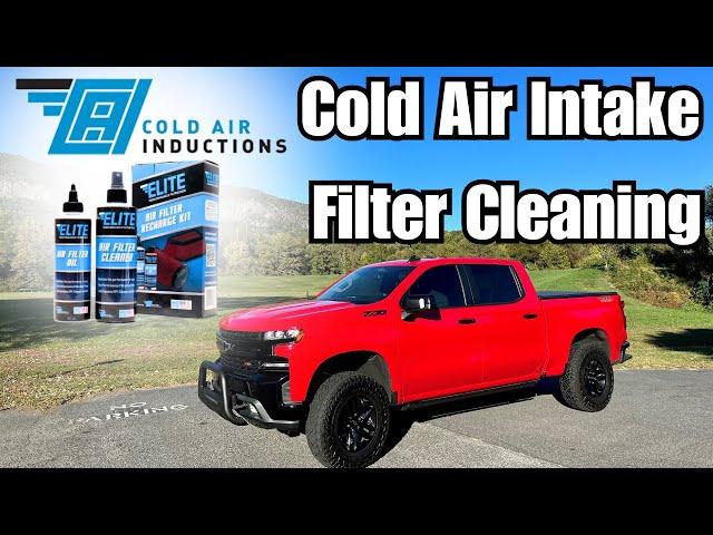How to Clean Cold Air Inductions Cold Air Intake Filter 2019-2024 Chevy Silverado