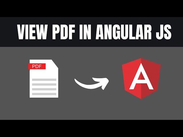 How To View PDF In Angular JS (Easy Method)