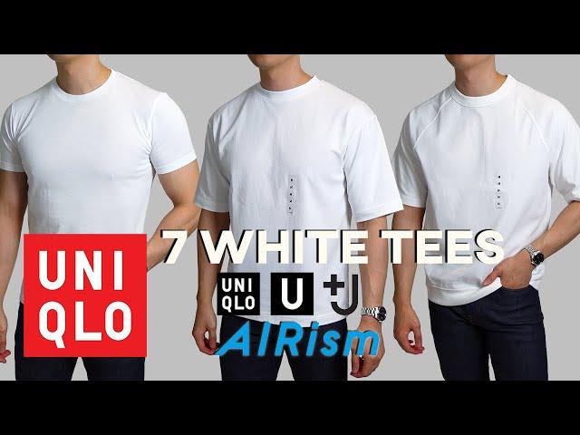 Uniqlo's BEST White T-Shirt? | +J, U Oversized, U Airism, Supima Cotton, Dry, Raglan Half Sleeve