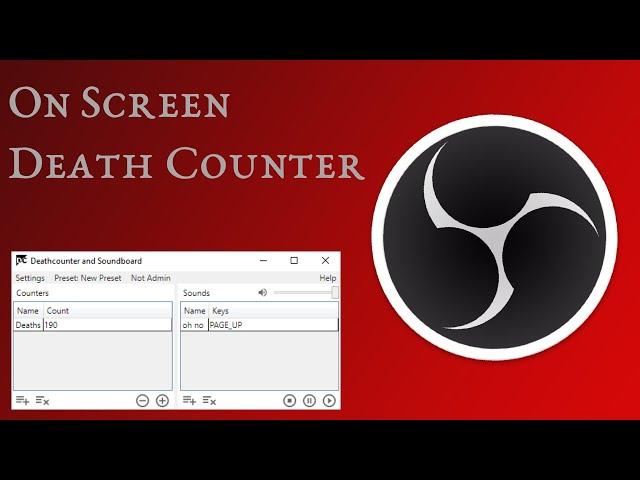 How to - On screen counter for OBS and livestreaming