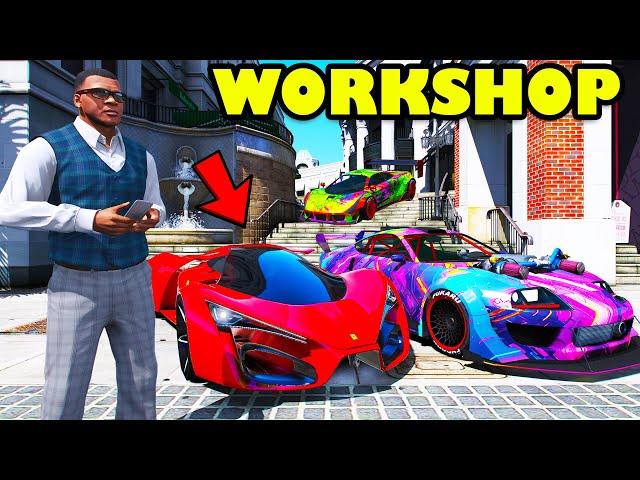 Franklin Bought Exotic Premium Supercars In His New Workshop GTA 5 | SHINCHAN and CHOP