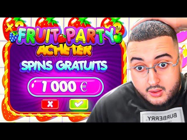 J'ACHÈTE 10 BONUS SUR FRUIT PARTY ! (10.000€)