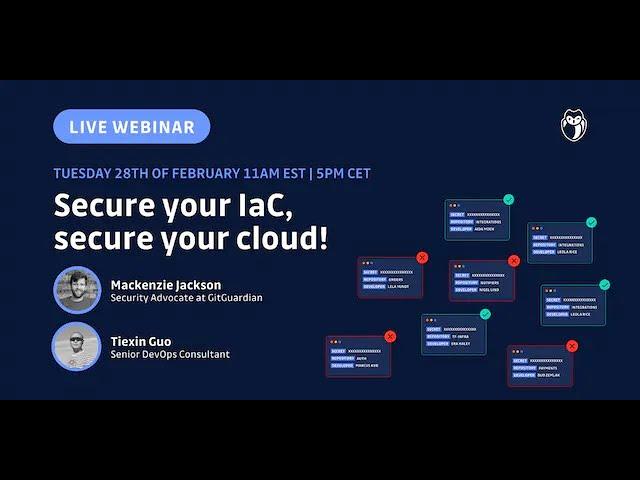 Webinar - Secure your IaC, infastrucutre as code best practices for security