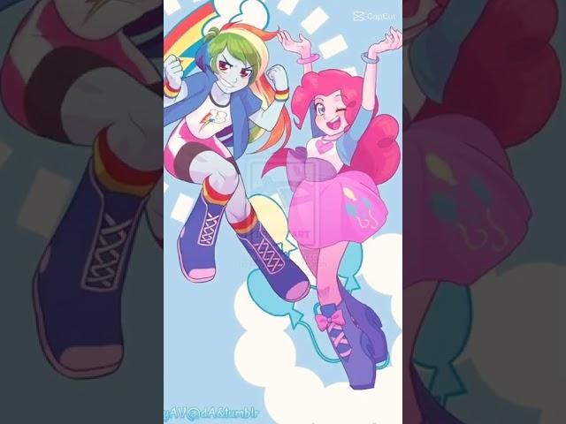 pinkie pie and rainbow dash  