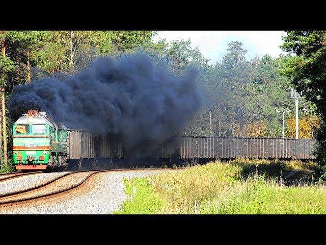 Дымящий тепловоз 2М62К / Extreme smoke diesel locomotive 2M62K