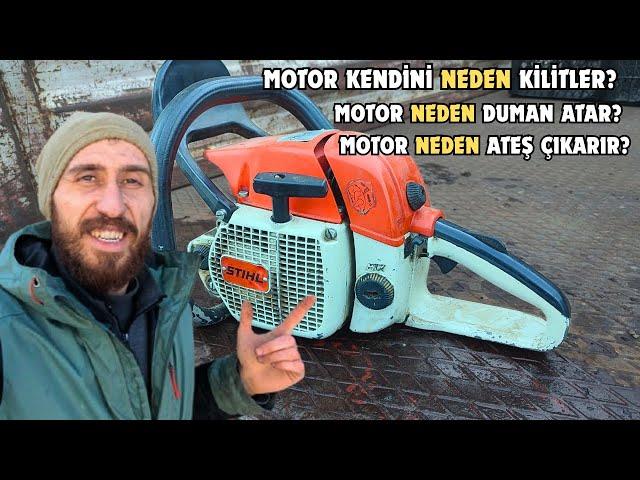 Motorlu Testere Kendisini Kitlediğinde Ve Çok Fazla Duman Attığında Ne Yapılmalı?STIHL 028 AV MAGNUM