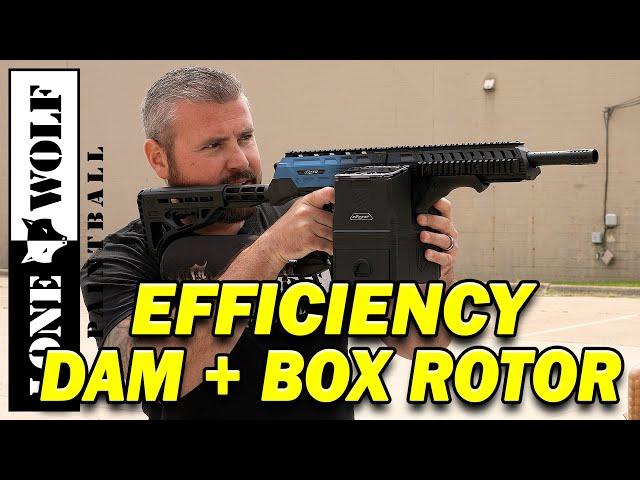 DYE Dam with Box Rotor Efficiency Test | Lone Wolf Paintball