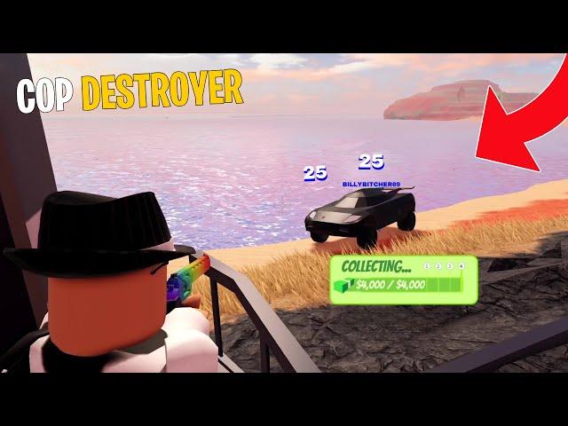 I Destroy Jailbreak Cops For a Living...(Roblox Jailbreak)