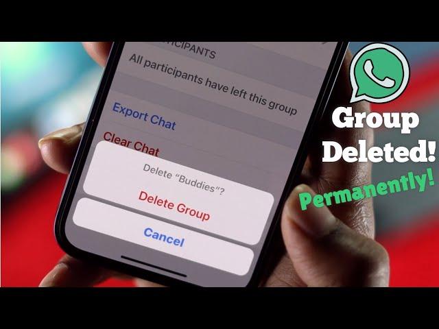 How to Delete: Remove WhatsApp Group Permanently!