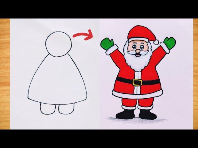 How to Draw Santa Claus Step by step| Christmas Drawing| Santa Claus Drawing|Merry Christmas Drawing